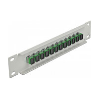 Delock 10? LWL Patchpanel 12 Port SC Simplex grün 1...