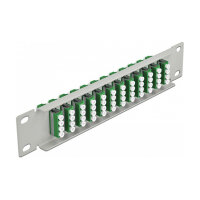 Delock 10? LWL Patchpanel 12 Port LC Quad grün 1 HE...