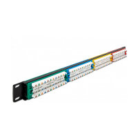 Delock 19? Patchpanel 24 Port Cat.5e 1 HE farbig
