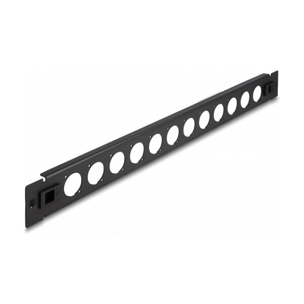 Delock 19? D-Typ Patchpanel 12 Port werkzeugfrei schwarz