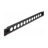 Delock 19? D-Typ Patchpanel 12 Port werkzeugfrei schwarz