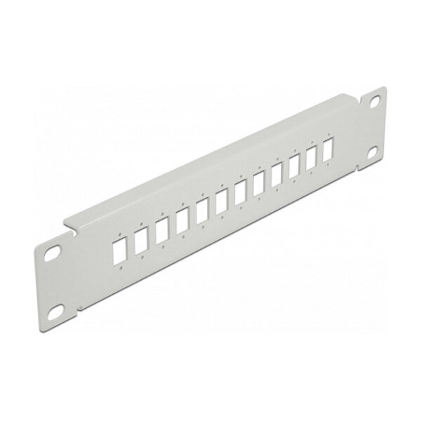 Delock 10? LWL Patchpanel 12 Port für SC Simplex / LC Duplex 1 HE grau