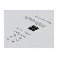 Delock Keystone Patchpanel 12 Port schwarz