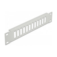 Delock 10? LWL Patchpanel 12 Port für SC Duplex / LC Quad 1 HE grau