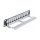 Delock 10? Keystone Patchpanel 12 Port mit Entlastungsschiene 1 HE schwarz