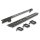 Delock 19? Keystone Patchpanel 16 Port mit 3 Bügeln und Entlastungsschiene 1 HE schwarz