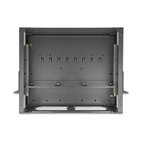Delock 19? LWL Patchpanel mit Sichtfenster unbestückt 2 HE dunkelgrau