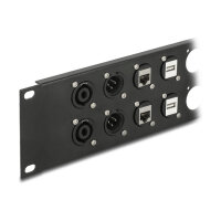 Delock D-Typ 10? Patchpanel 12 Port 2 HE schwarz