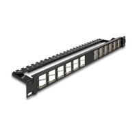 Delock 19? Keystone Patchpanel 24 Port gewinkelt mit...
