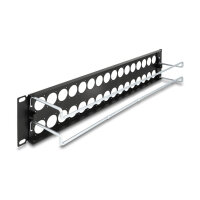 Delock 19? D-Typ Patchpanel mit Entlastungsschienen 32...