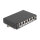 Delock Mini Desktop Patchpanel RJ45 Buchse 6 Port Cat.6A geschirmt schwarz - zur Montage an Tisch, Wand oder Hutschiene
