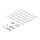 Delock Mini Desktop Patchpanel RJ45 Buchse 6 Port Cat.6A geschirmt schwarz - zur Montage an Tisch, Wand oder Hutschiene
