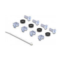 Delock Panel Mount 19" 16 Port 1 HE schwarz