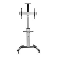 ROLINE LCD-/TV-Rollstnder, 37-70 Zoll, bis 50 kg, silberfarben