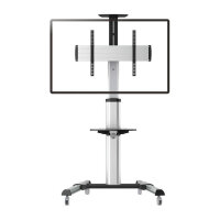 ROLINE LCD-/TV-Rollstnder, 37-70 Zoll, bis 50 kg, silberfarben
