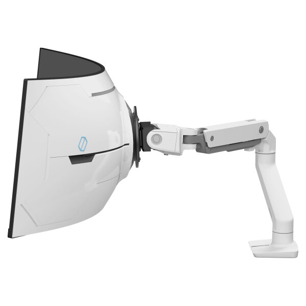 Ergotron HX Monitor Arm mit VHD-Gelenk, Tischhalterung (wei, fr 1000 R Curved Monitore)