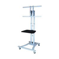 VALUE LCD-/TV-Rollstnder, 27-60 Zoll, bis 50 kg, silberfarben
