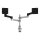 R-Go Monitorarm 0"-32" 2TFT Max.8KG(2x) Zepher4 silb.