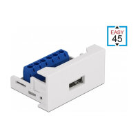 Easy 45 Modul USB 2.0 Typ-A Buchse zu Terminalblock 22,5 x 45 mm
