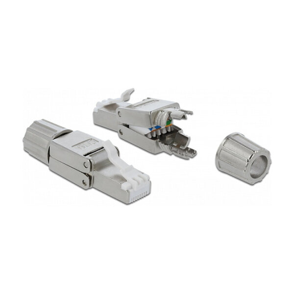 RJ45 Stecker Cat.6A STP werkzeugfrei