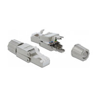 RJ45 Stecker Cat.6A STP werkzeugfrei