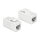 Keystone Modul RJ45 Buchse > RJ45 Buchse Cat.6 UTP weiß