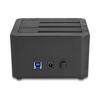 USB Dockingstation für 3 x SATA HDD / SSD mit 1:2 Klon Funktion