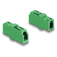 LWL Kupplung LC Simplex Buchse zu LC Simplex Buchse APC grün
