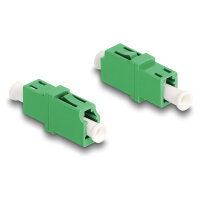 LWL Kupplung LC Simplex Buchse zu LC Simplex Buchse APC grün