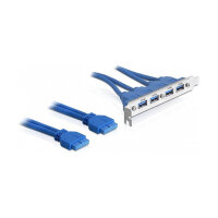 Slotblech USB 3.0 Pin Header 19 Pin 2 x intern > 4 x...