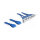 Slotblech USB 3.0 Pin Header 19 Pin 2 x intern > 4 x USB 3.0-A Buchse extern