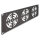 19? Rackblende für 3 Lüfter 120 x 120 mm 3 HE dunkelgrau