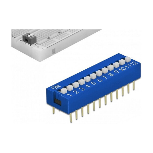 66388 Zubehr fr Leiterplatten DIP-Schalter Blau 10 Stck(e) (66388)