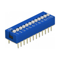 66388 Zubehr fr Leiterplatten DIP-Schalter Blau 10...
