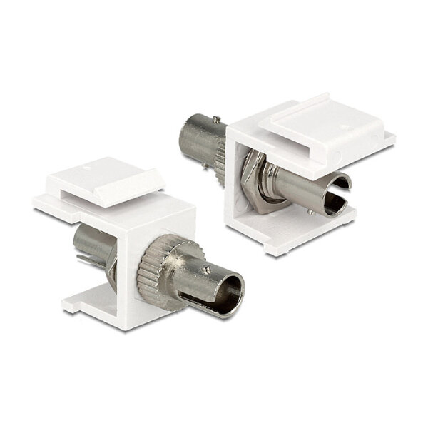Keystone Modul ST Simplex Buchse > ST Simplex Buchse weiß