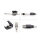 RJ45 Modularer Stecker mit Zugentlastung Cat.6A und robuster Knickschutztülle 25er Set