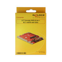 2.5? Konverter SATA 22 Pin > M.2 / mSATA mit Rahmen 7 mm