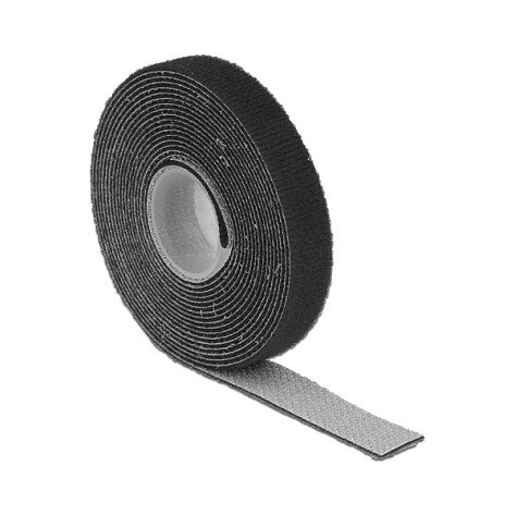Klettband auf Rolle L 3 m x B 13 mm schwarz