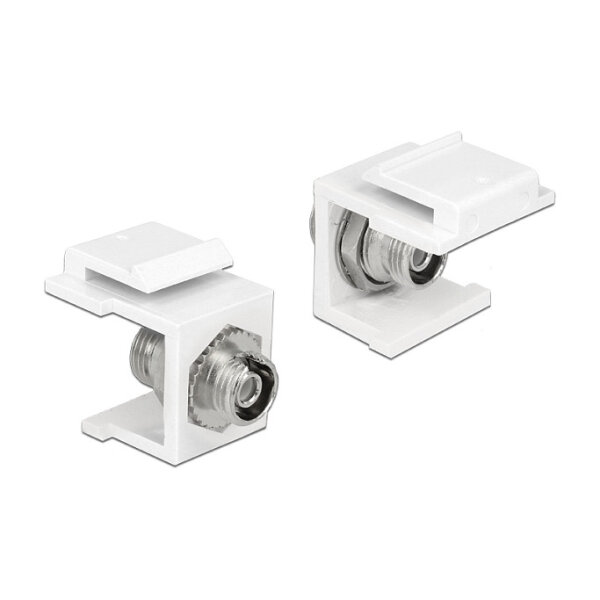 Keystone Modul FC Simplex Buchse > Buchse weiß