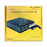 5.25? Wechselrahmen für 4 x 2.5? SATA HDD / SSD