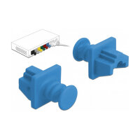 Staubschutz für RJ45 Buchse 10 Stück blau