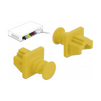 Staubschutz für RJ45 Buchse 10 Stück gelb