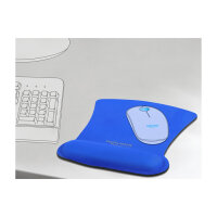 Ergonomisches Mauspad mit Handballenauflage blau 255 x 207 mm