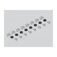 19? Ausziehbare Schublade 1 HE, längenverstellbar bis 280 mm, Tiefe 345 mm, schwarz
