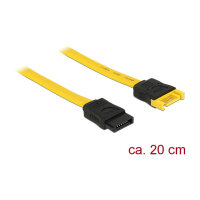 SATA 6 Gb/s Verlängerungskabel 20 cm gelb