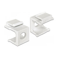 Keystone Abdeckung weiß mit 8 mm Durchführung...