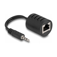 Stereo Audio Extender RJ45 Buchse zu 3,5 mm...