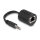 Stereo Audio Extender RJ45 Buchse zu 3,5 mm Klinkenstecker Cat.5 bis 50 m Set 2 Stück