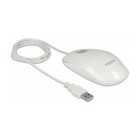 Optische 3-Tasten LED Maus USB Typ-A weiß