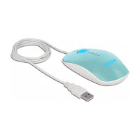 Optische 3-Tasten LED Maus USB Typ-A türkis